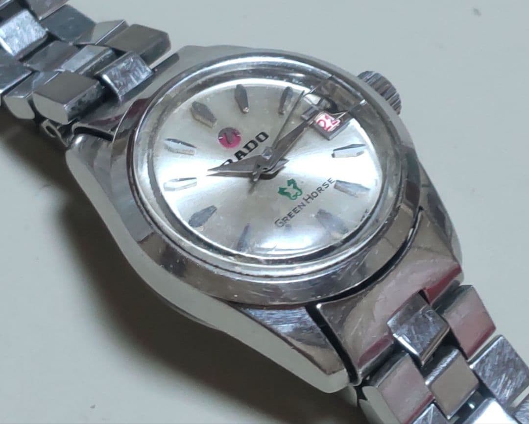 Working RADO Green Horse ladies’ watch automatic silver