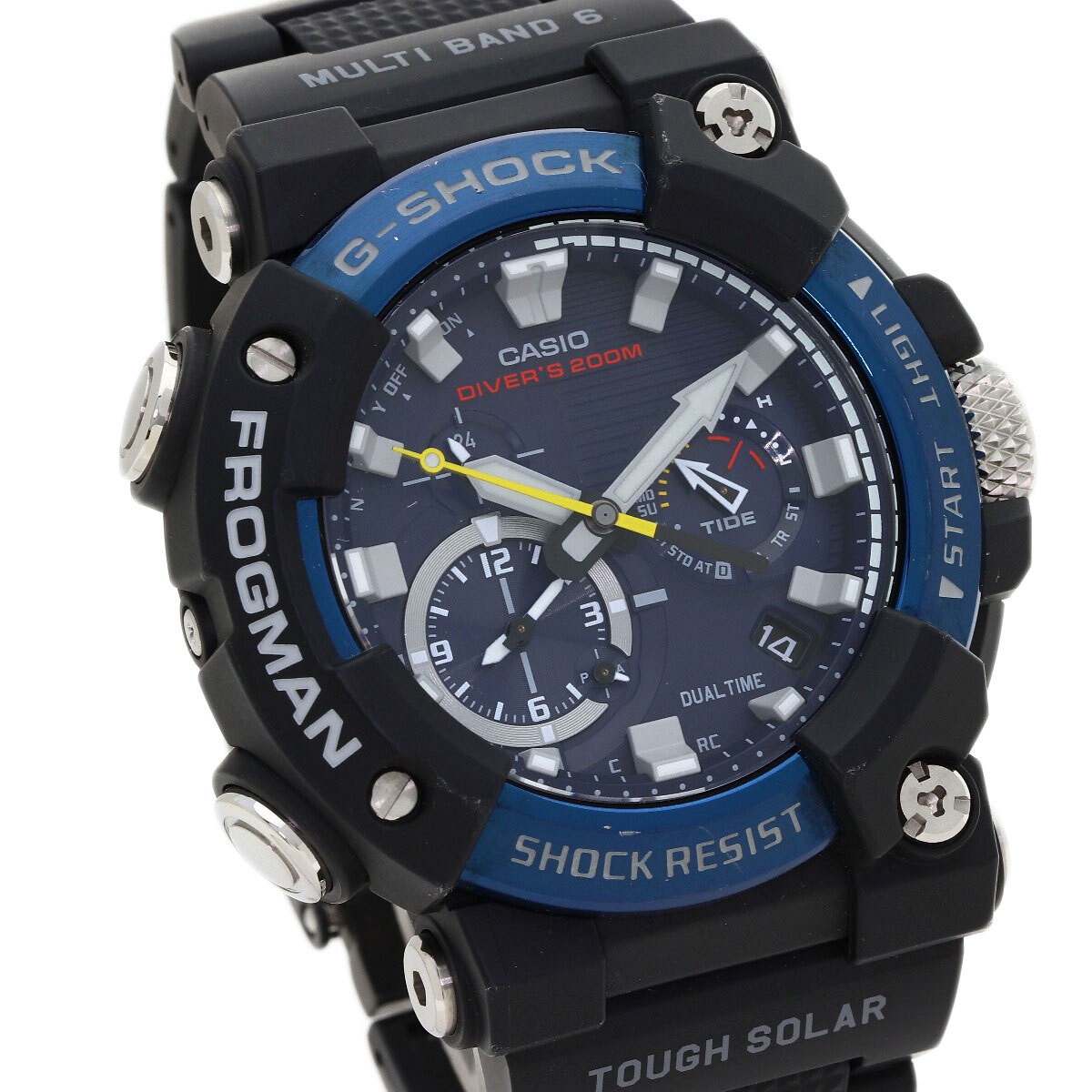 CASIO GWF A1000C 1AJF G Shock Frogman Wristwatch Stainless Resin Men’s Used