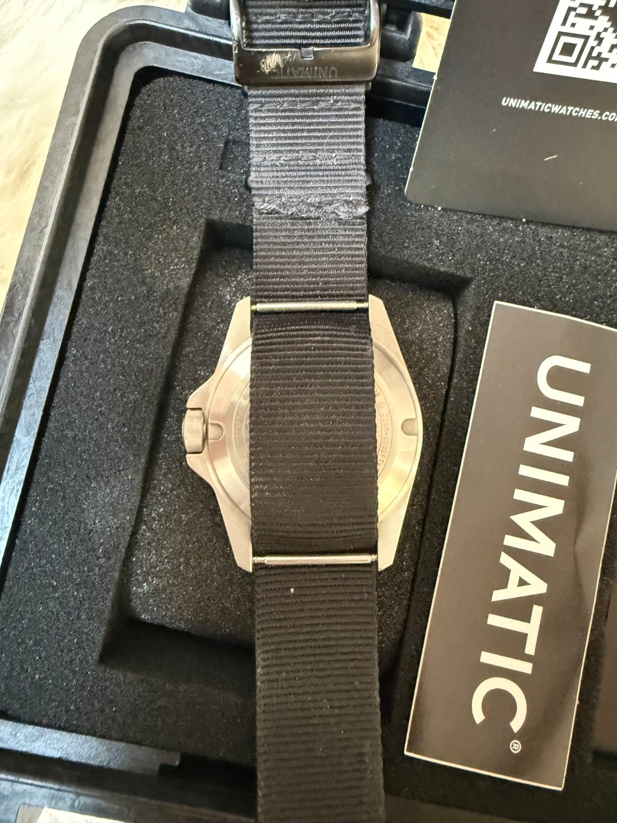 RARE UNIMATIC ProDiver Modello Uno U1-PD3-B Automatic NATO Strap Watch, 41.5mm