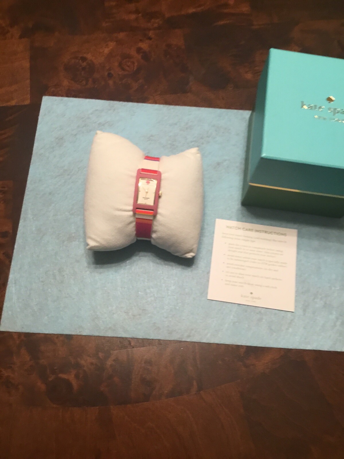 KATE SPADE DUFFY WHITE DIAL Multicolor Stripe Silicone STRAP LADIES WATCH New