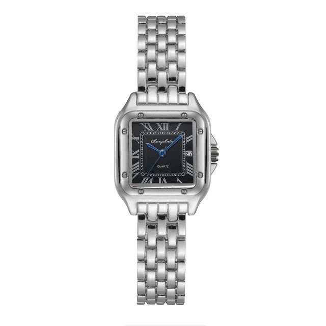 Women’s Fashion Quartz Watch Stainless Steel Square Design
