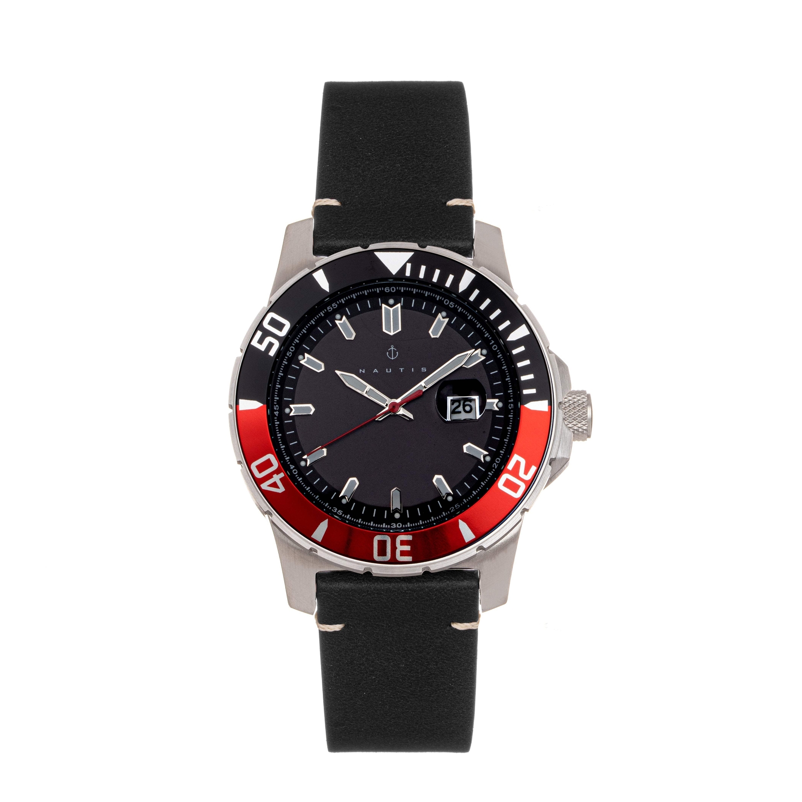 Nautis Dive Pro 200 Black & Red | Dial Wristwatch GL1909-C