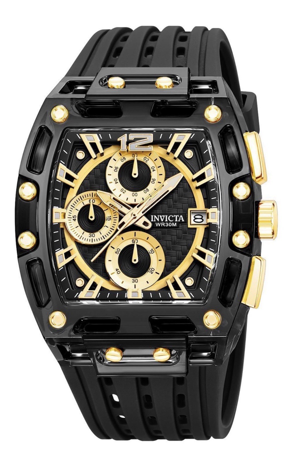 🔥NEW🔥Invicta S1 Rally Allogrip 42mm Black Case Tone Quartz Men’s Watch 70148