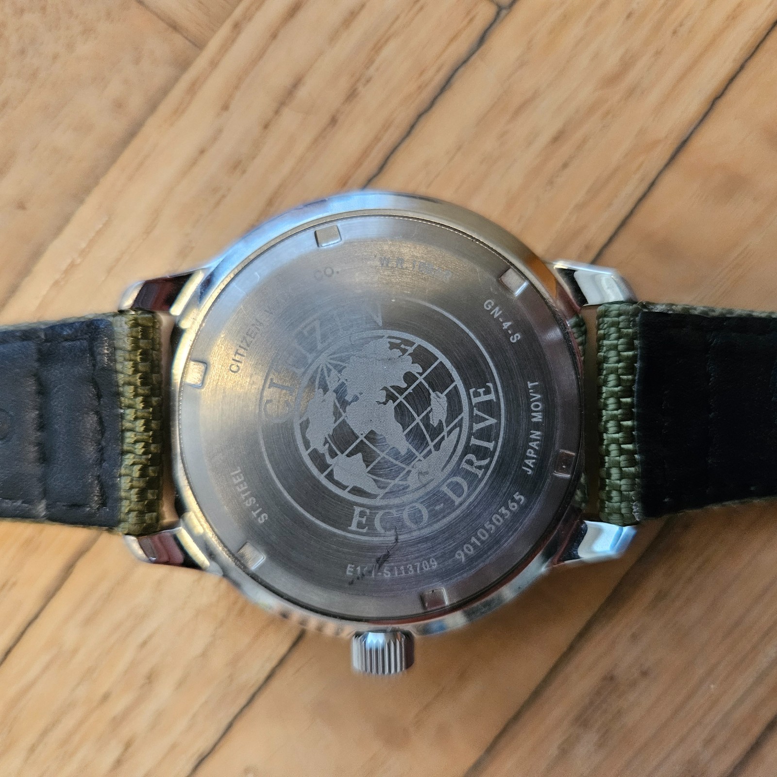 Citizen Eco-Drive BM7390-22X Black Dial Men’s Wrist Watch – Silver/Green