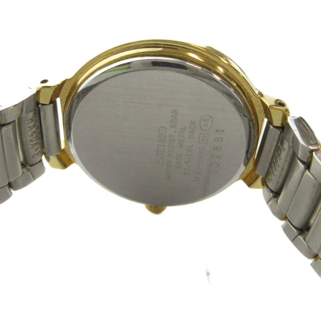 SEIKO AVENUE 1F21 0H50 Watch Quartz Roman Silver Color GY18 MQ