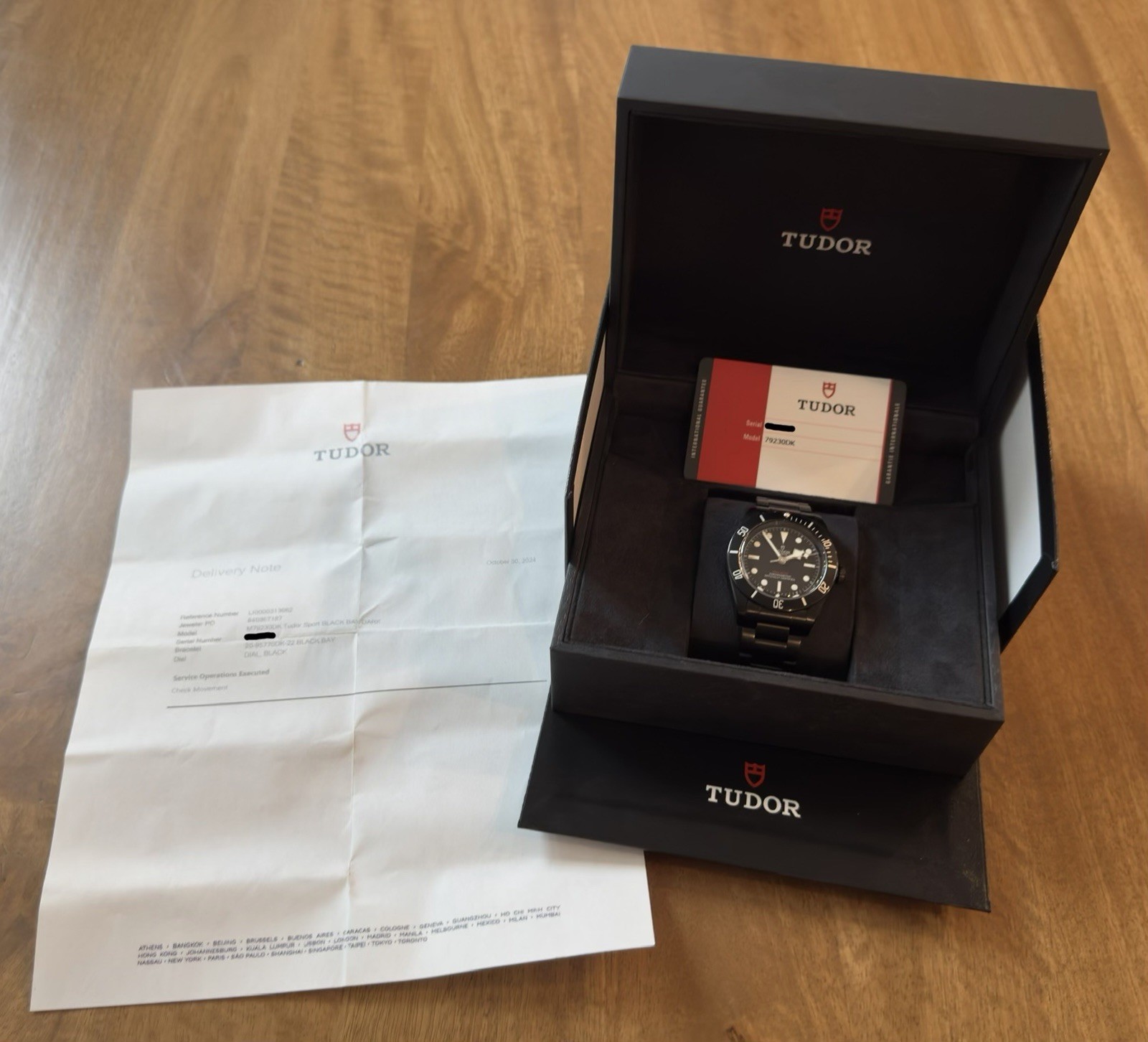 Tudor Black Bay Dark 41mm Black PVD StainlssSteel FreshlyServiced! M79230DK-0005