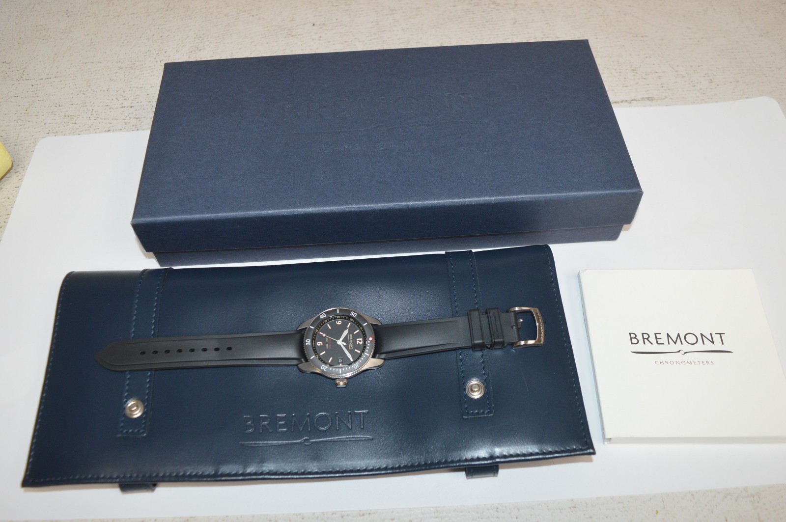 Bremont Supermarine S300-BK-R-S 40mm Mens Automatic Divers Watch