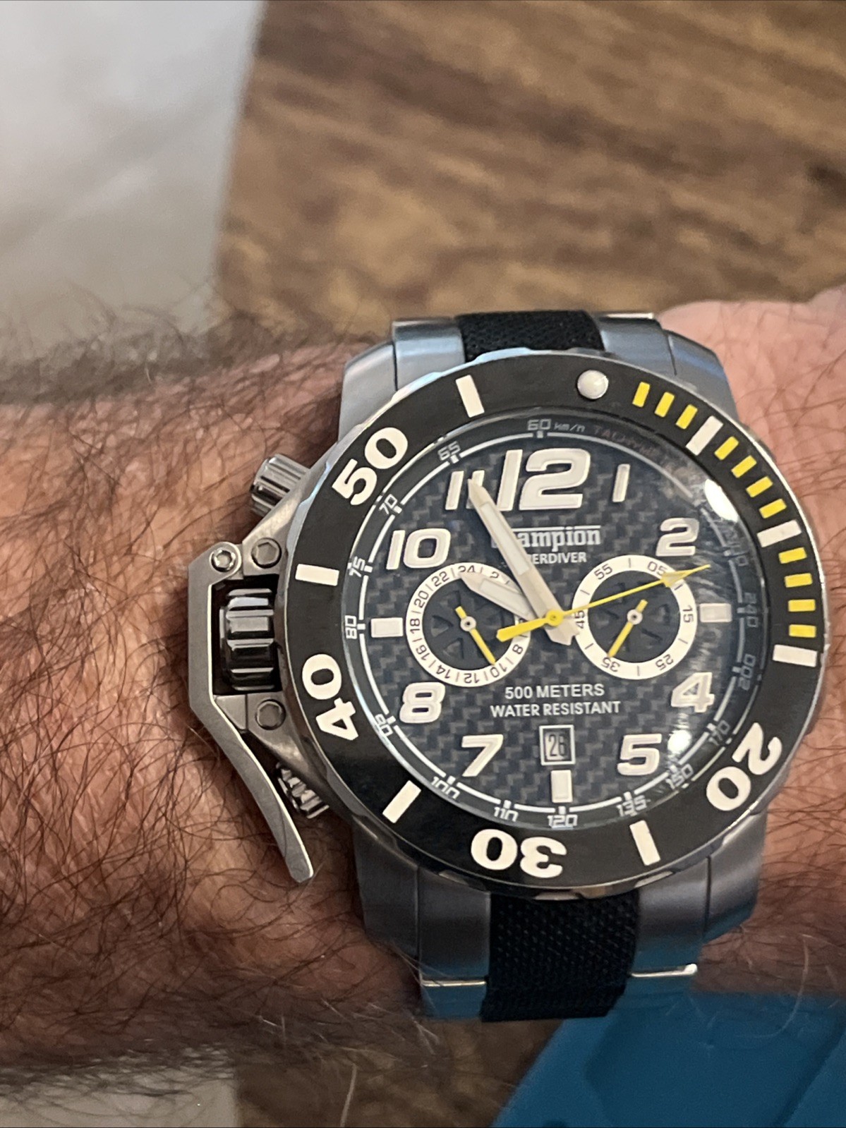 Champion (Sweden) Super Compressor Dive watch. 500M W/R Rare. Ref# CB373.