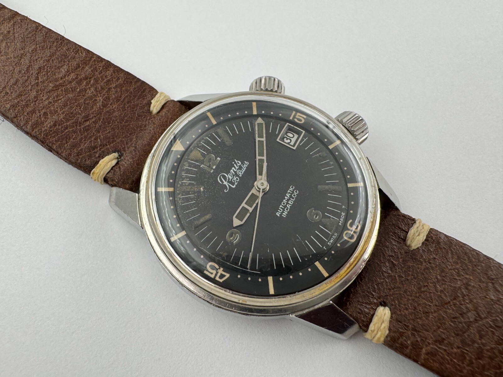 VTG 1967 RENIS Diver Super Compressor Automatic Cal AS 1902 /03 SERVICED – 36 mm