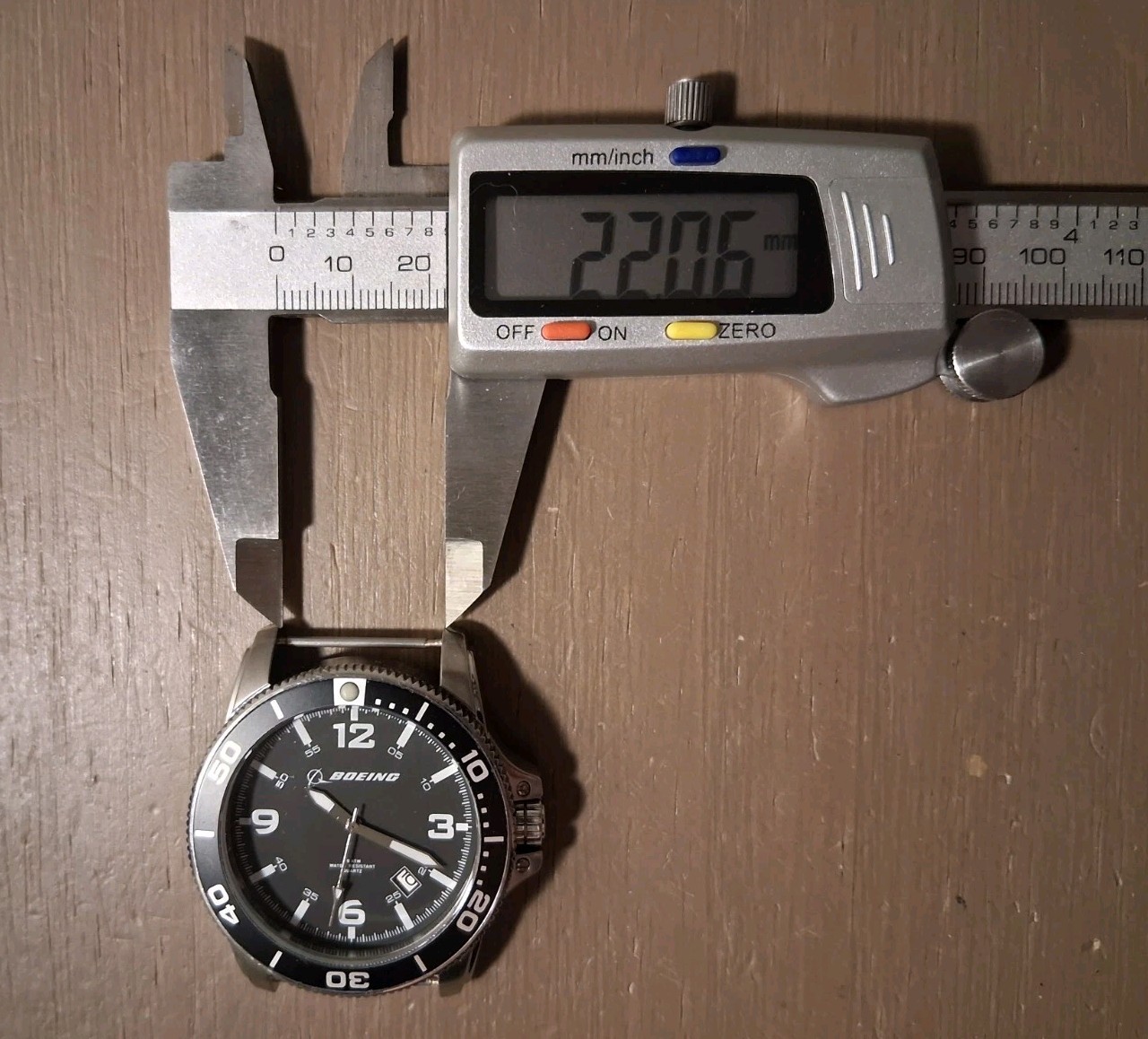 Boeing Dive Style Watch With Nato Strap 42mm Case 22mm Lug To Lug