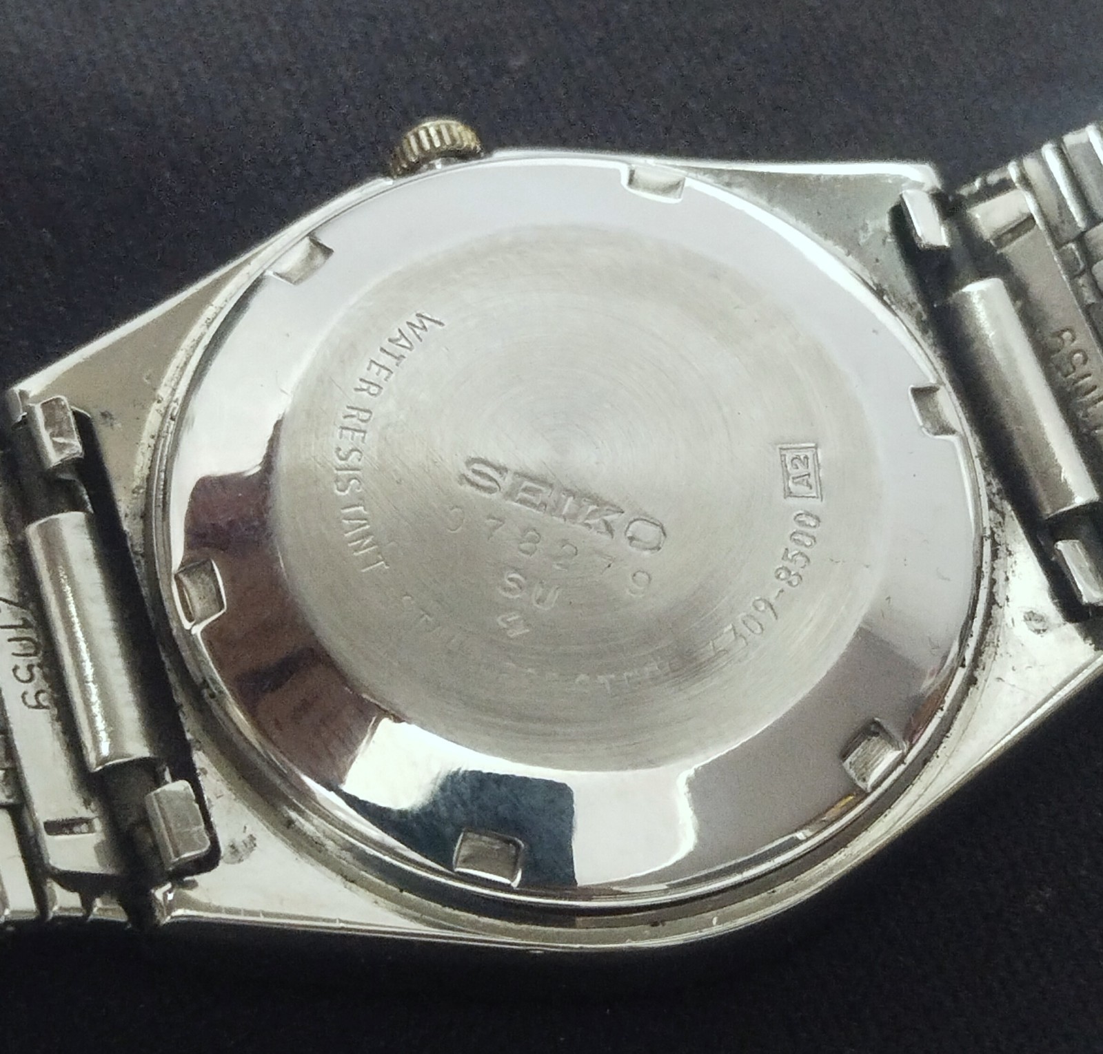 Vintage Seiko 5 Automatic Men’s Watch Blue Dial Arabic Numbers Working Perfectly