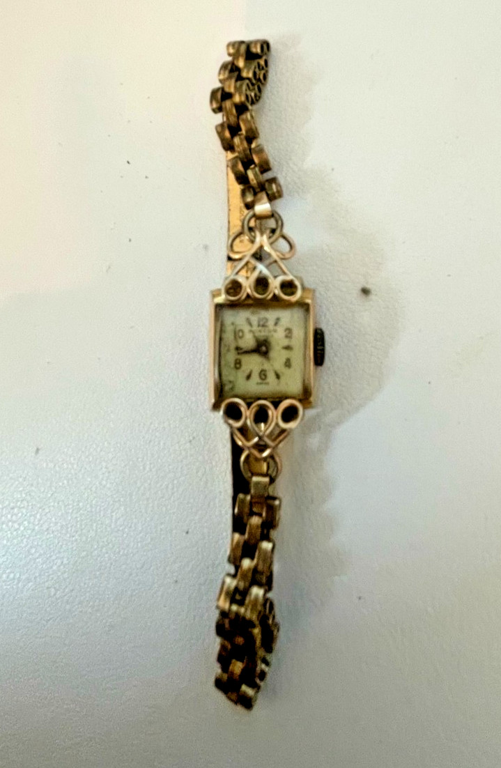 Roxedo Vintage Women’s Wristwatch Rolled Gold Swiss Made 5 Jewels Spares Repair