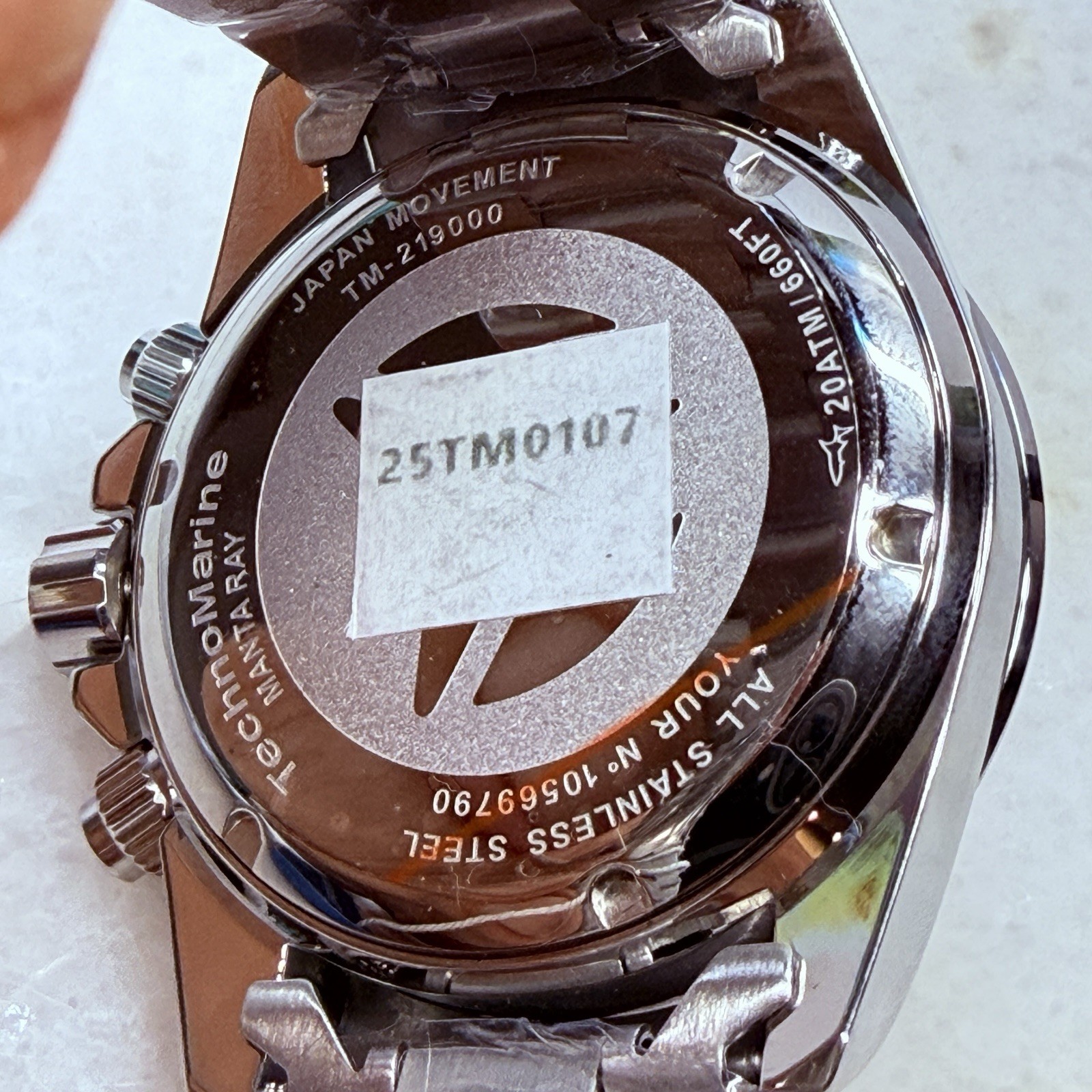 TechnoMarine TM-219000 Chronograph 42mm Men’s Stainless Steel Watch New In Box