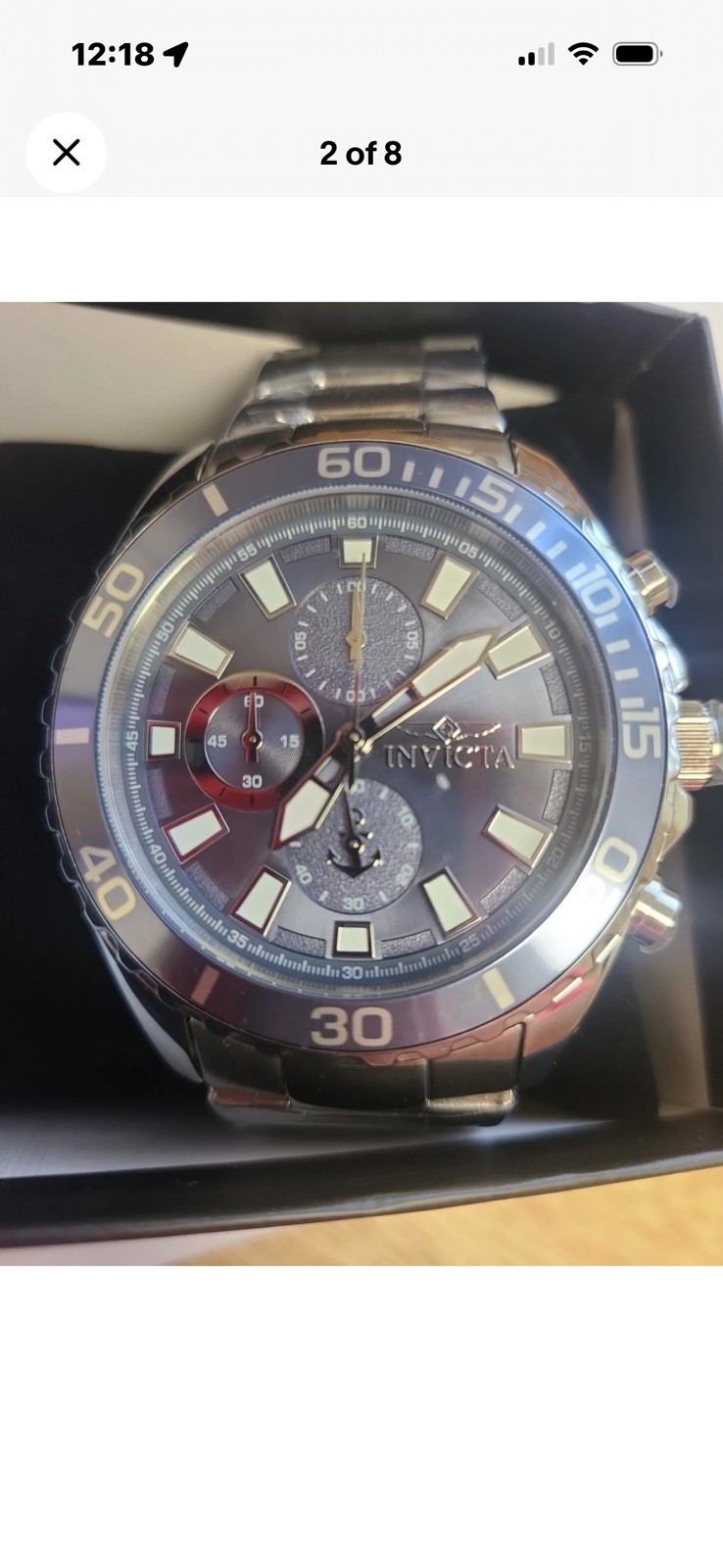 Invicta 46282 Ocean Voyage Men’s Quartz Watch 46mm Stainless Steel