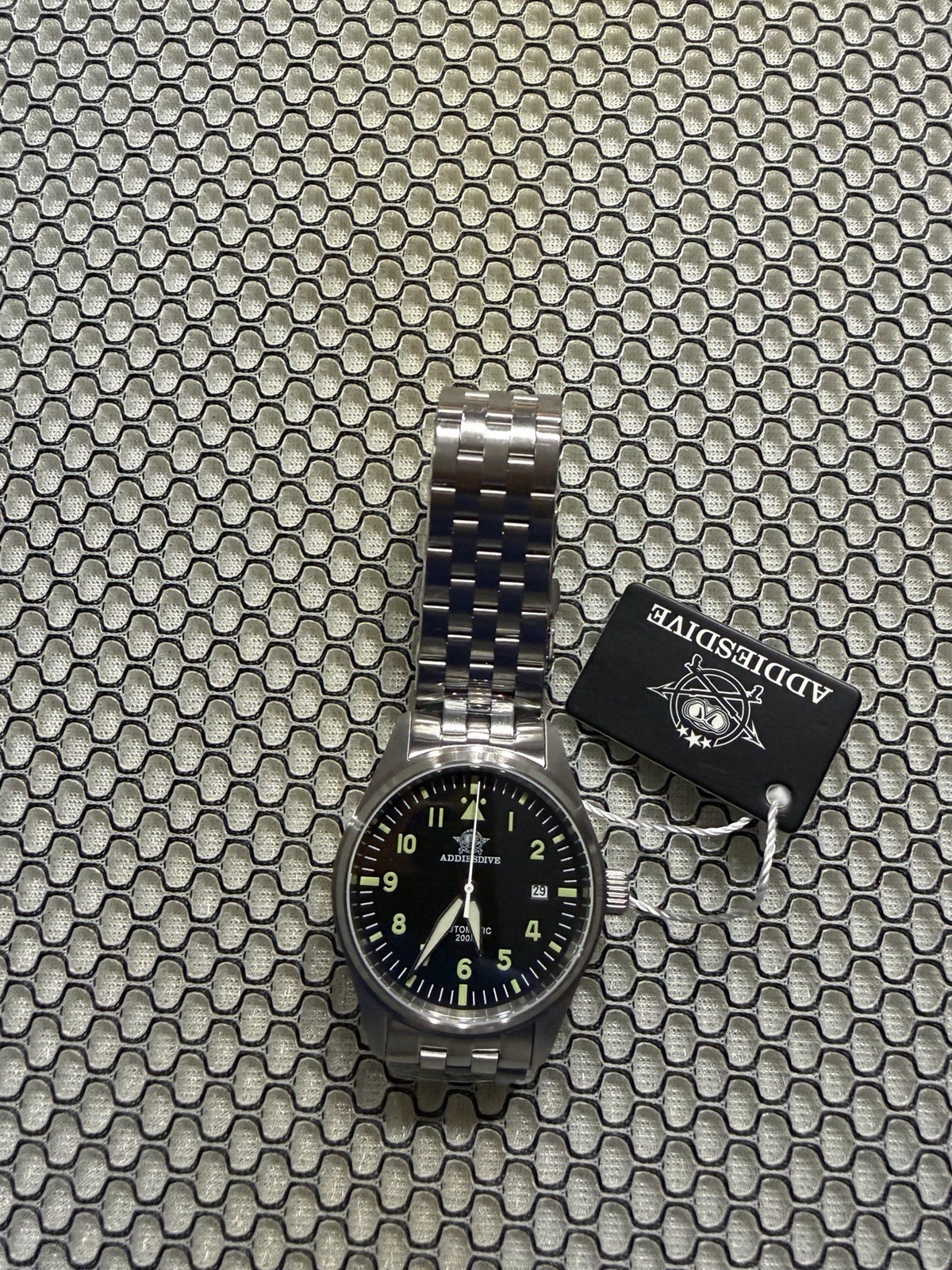Addiesdive AD2519 Retro Automatic – 39mm Black Dial – Japan 8215 – NEW