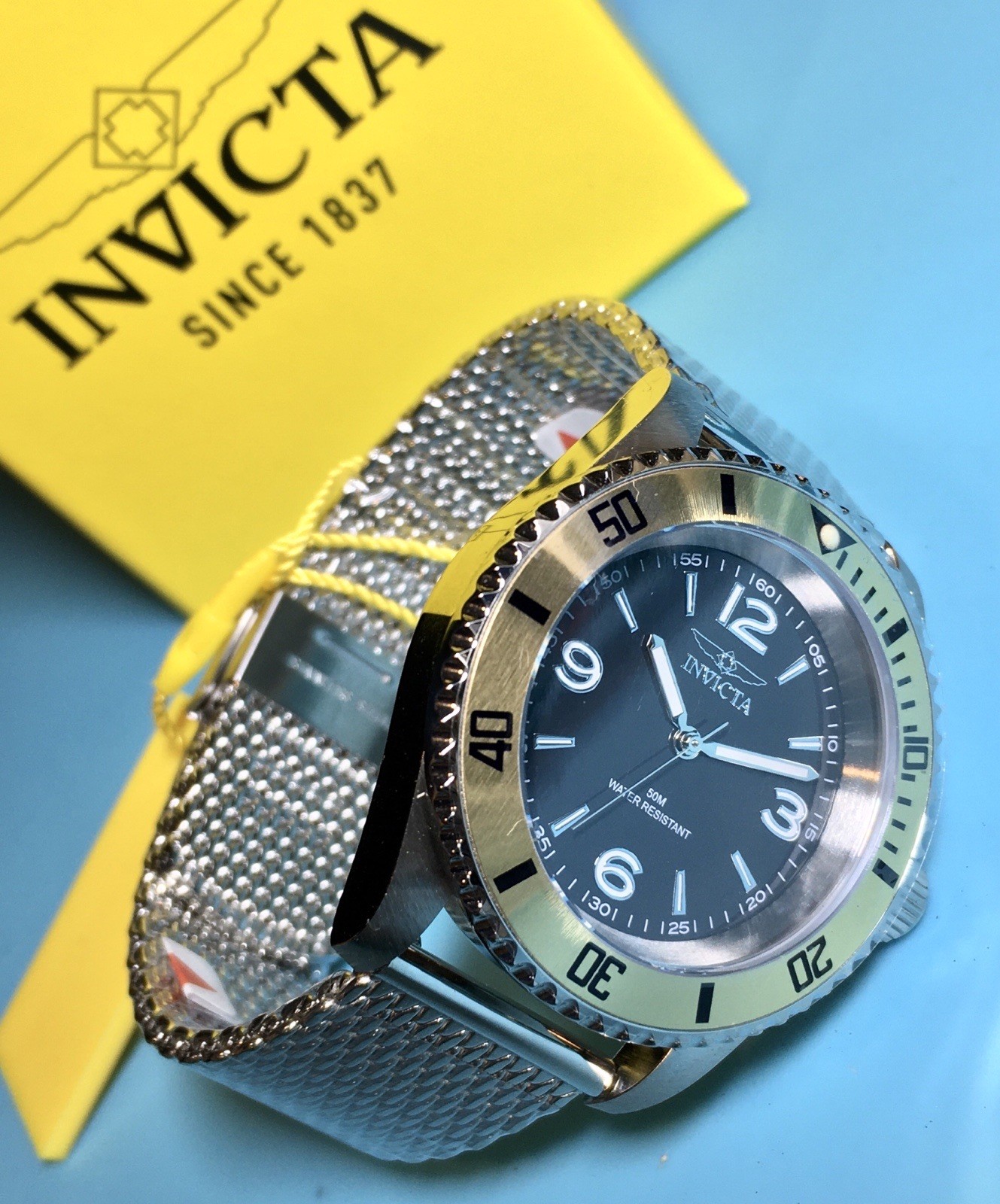 INVICTA SPECIALTY PRO DIVER FATHOMS STYLE NO DATE ALPHA NUMERIC 40MM QUARTZ MOD!