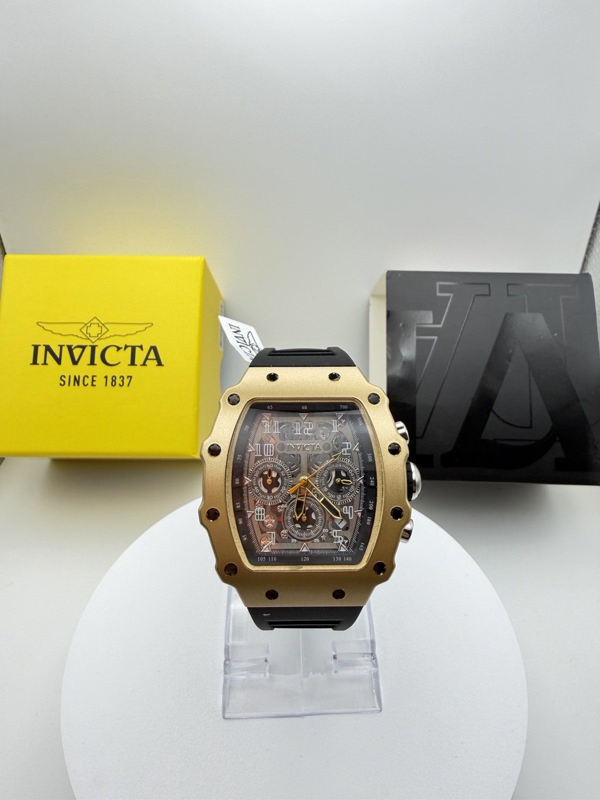 Invicta Cobra Kai Nitro Gen 69698 Men’s Chronograph Watch Gold Black 43mm