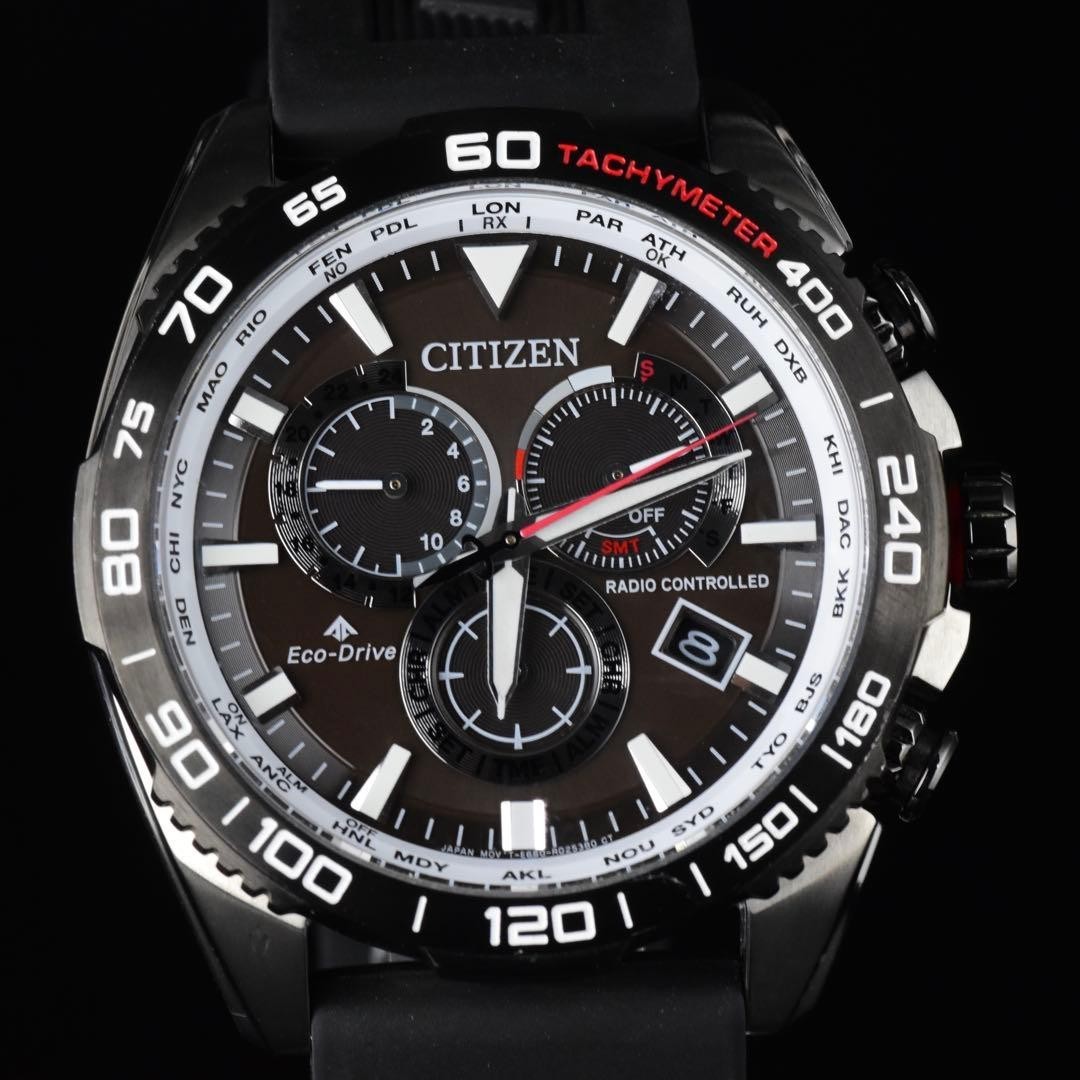 CITIZEN Automatic Watch 18cm 7.09in Silver Dial 38mm Vintage Rare Mens Working