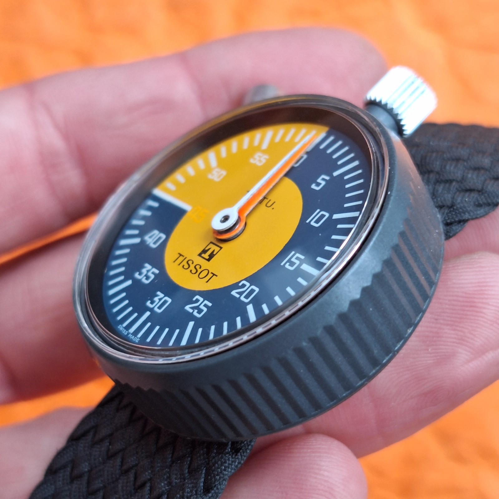 TISSOT 1979 FIFA REFEREE SOCCER STOPWATCH LEMANIA 7160