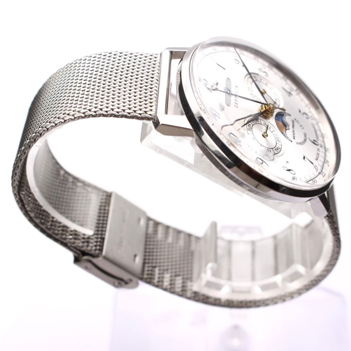 Zeppelin LZ129 Hindenburg Moon Phase 7036-1 Quartz Germany Men’s Watch