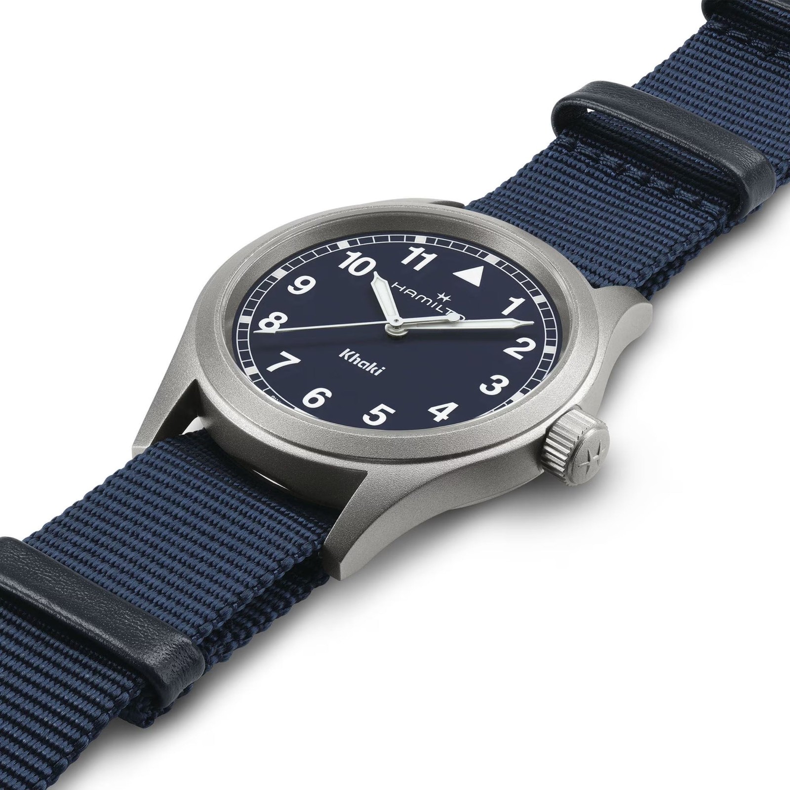 Hamilton Khaki Field Quartz Blue Dial Fabric Strap Men’s Watch H69401940