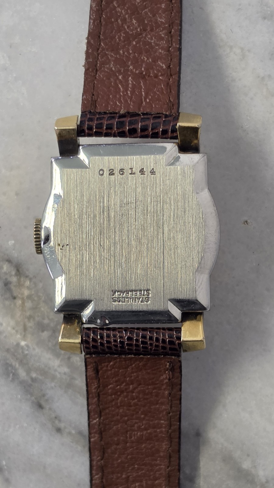 Vintage 1950’s Benrus 10K Rolled Gold Plated Men’s Watch Tank Mechanical