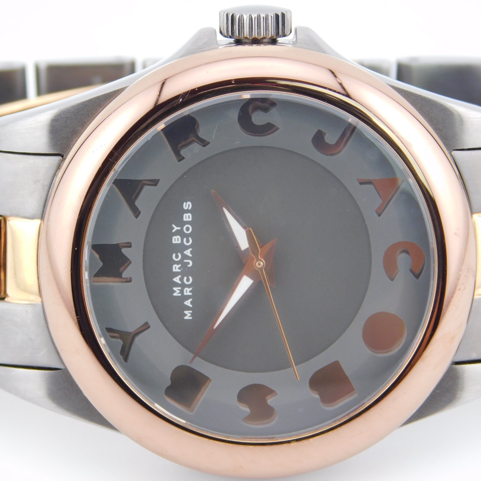 MARC by MARC JACOBS MBM3114 All St. Steel Women’s Watch Sz. 6 1/4″ New Battery