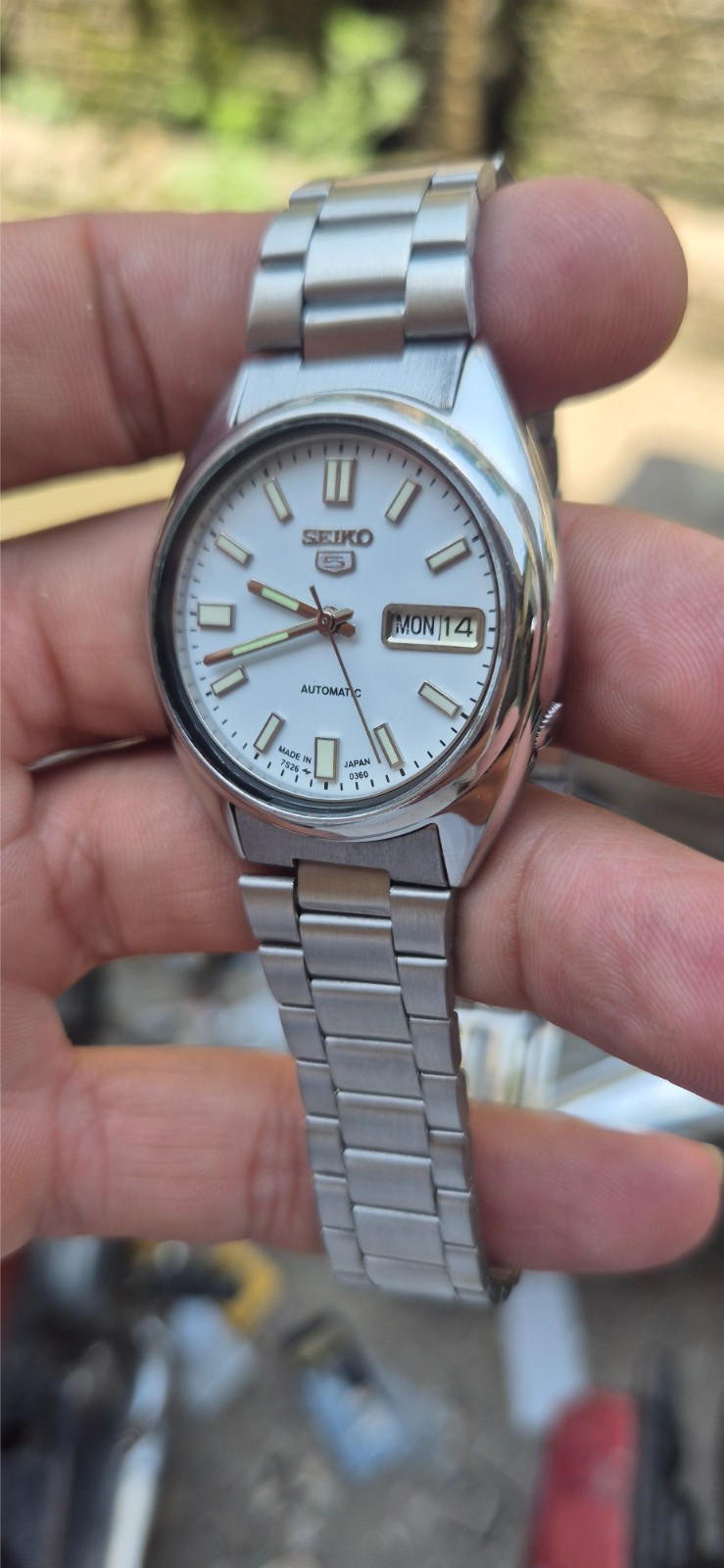 Seiko 5 Glass Back