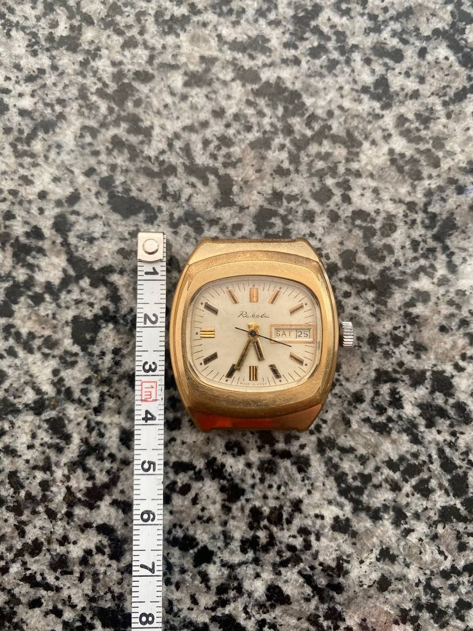 Vinrage Raketa Watch USSR Soviet mechanical Wristwach Rare Gold Plated AU-10