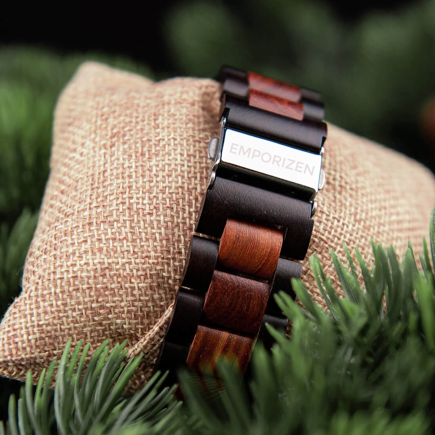 Emporizen Viking Compass Wooden Watch for Men – Vegvisir Viking Gift for Men