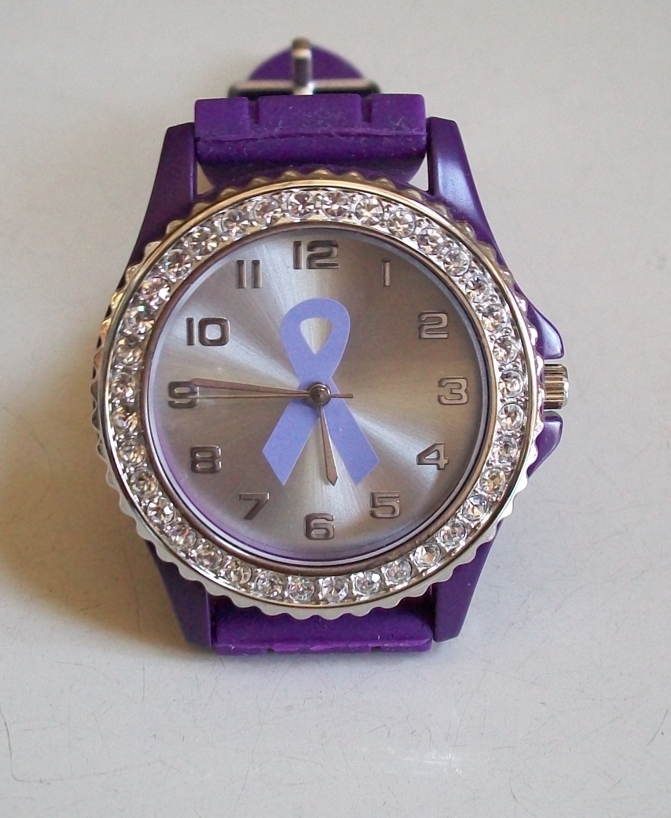 Pancreatic cancer Awareness Purple Ribbon (also symbol for Alzheimer’s) Watch