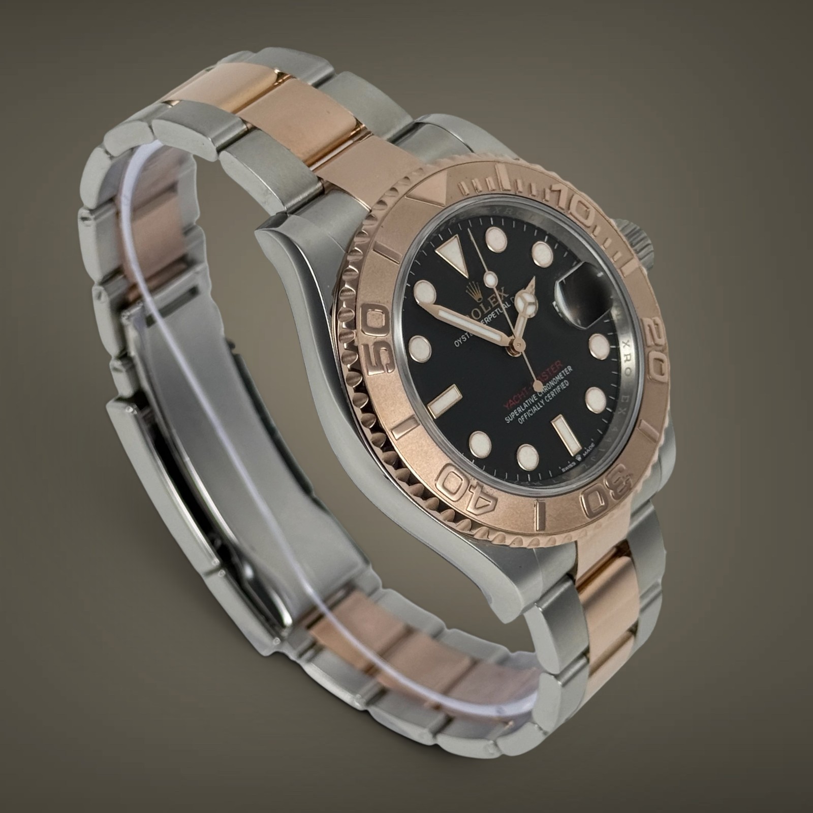 2025 MINT! Rolex Yacht-Master 40mm Two-Tone 18k Rose Gold Steel Black 126621