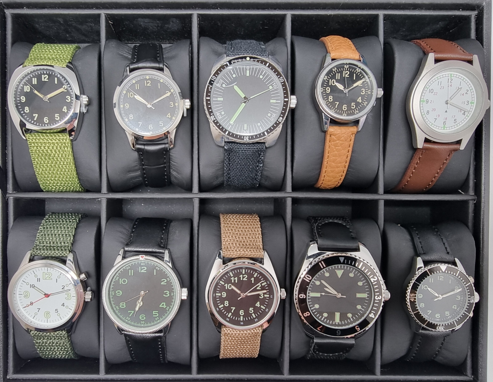Eaglemoss Watches Military Collection Vintage Retro Style Wristwatch Men NEW UK