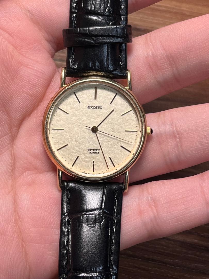 [Excellent Condition/80s/Working] Citizen Exceed Quartz 30 Micron Gold Pla【USED】