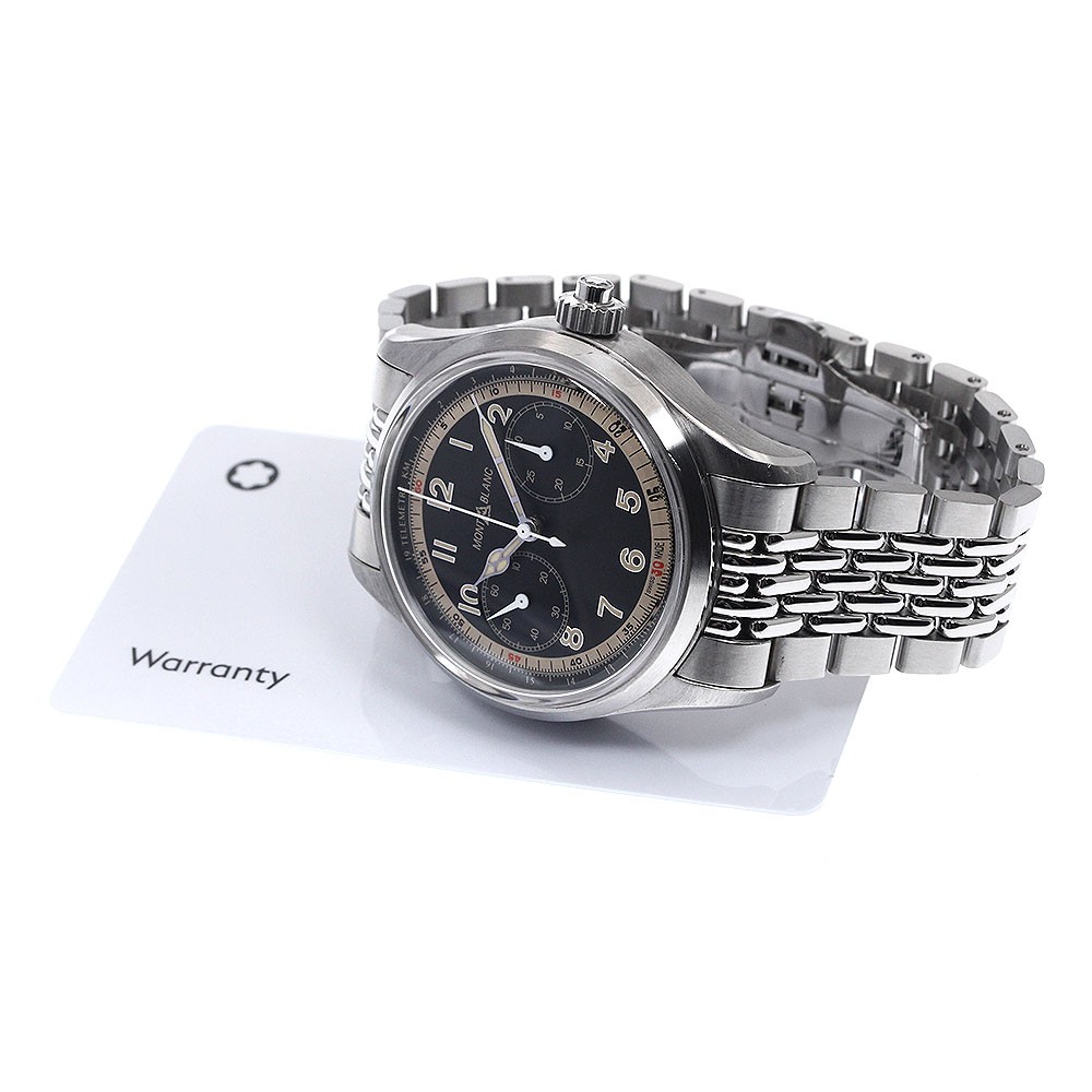 MONTBLANC 1858 Monopusher Chronograph 125582 black Dial Automatic Men’s_894789