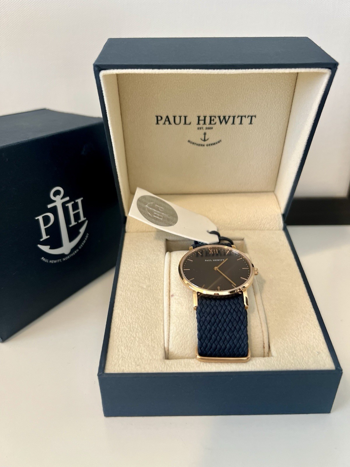 Paul Hewitt Women’s Sailor Line Quartz Watch With Blue Mesh Band
