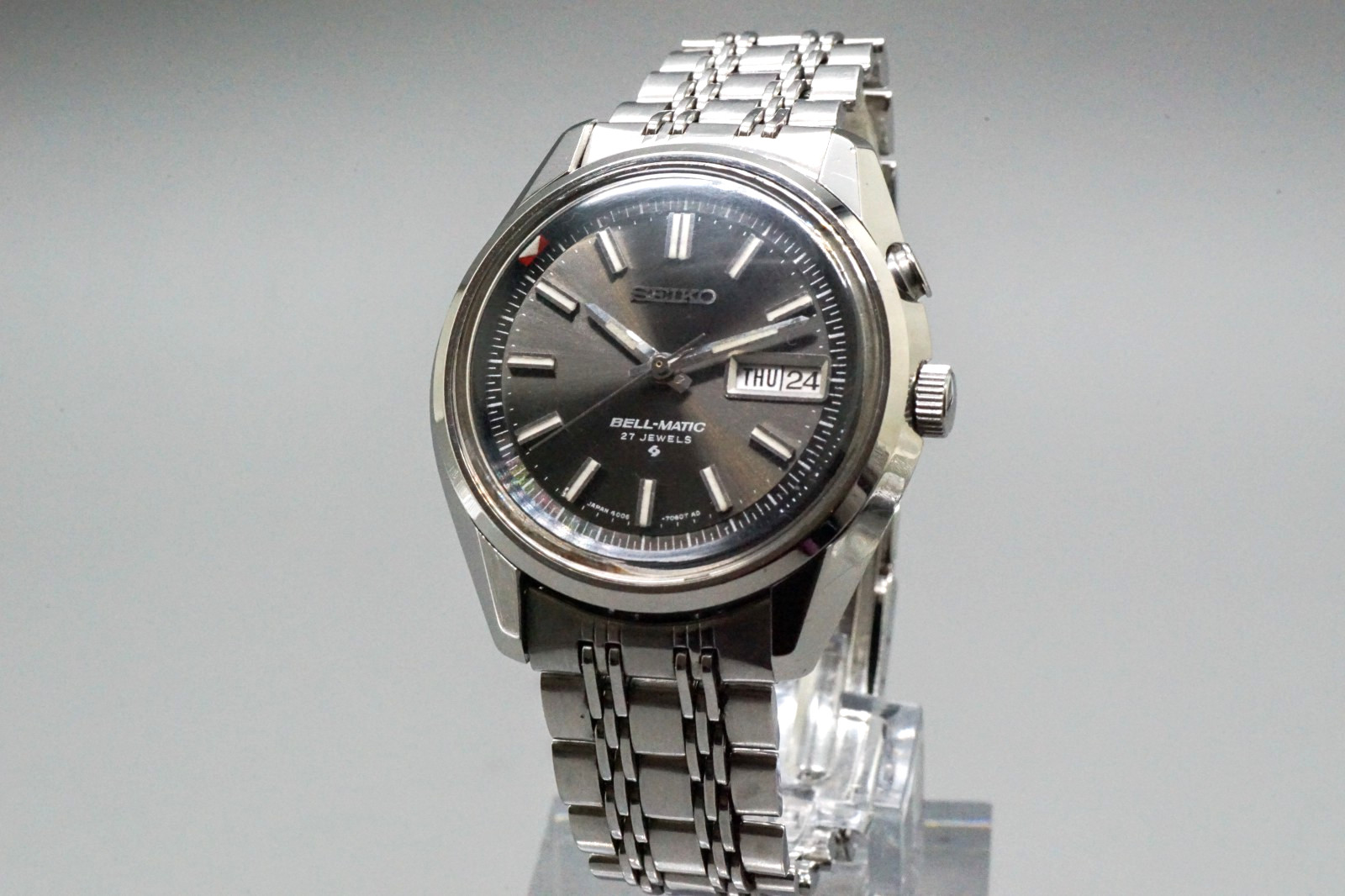 1971 Vintage SEIKO Bell-Matic 4006-7012 Alarm Automaic Men’s Watch 38mm JAPAN