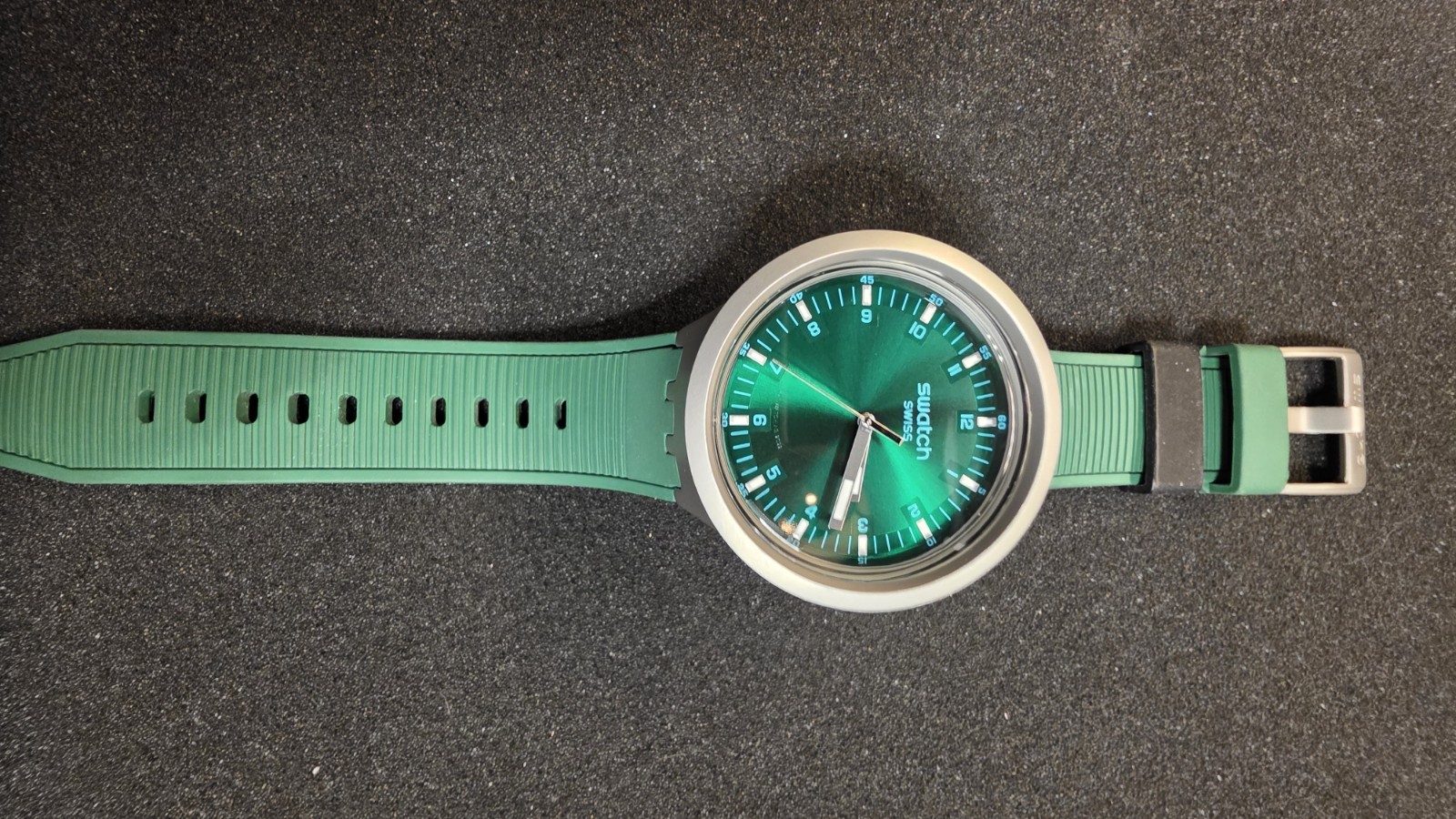 Swatch Big Bold Irony 47mm AQUA SHIMMER SB07S100G