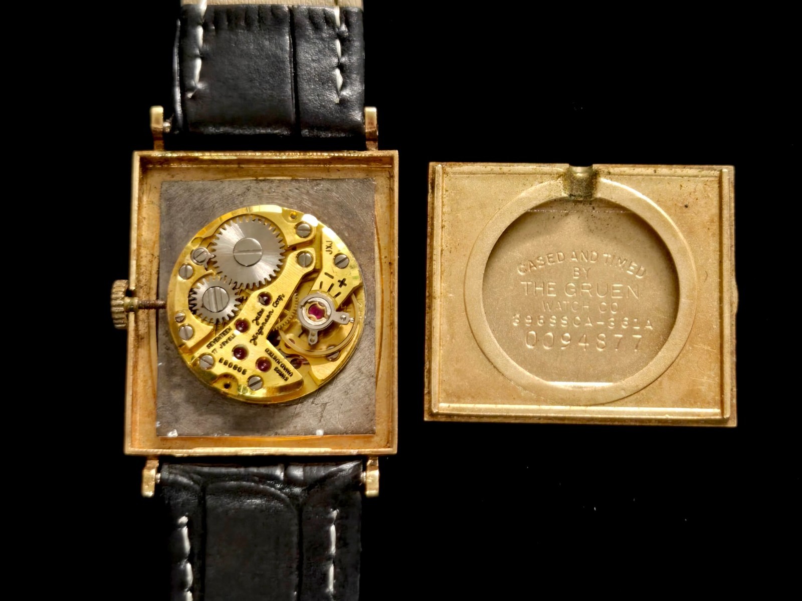Vintage Jules Jurgensen 14k Solid Gold Watch 11.2g 22mm Runs Great Beautiful
