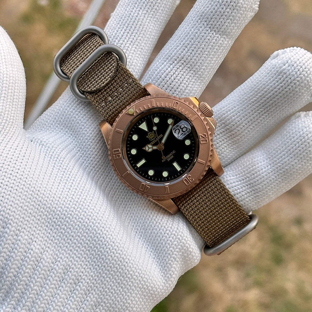 STEELDIVE SD1953S — Solid Bronze 40.5MM 300M NH35 Automatic Dive Watch