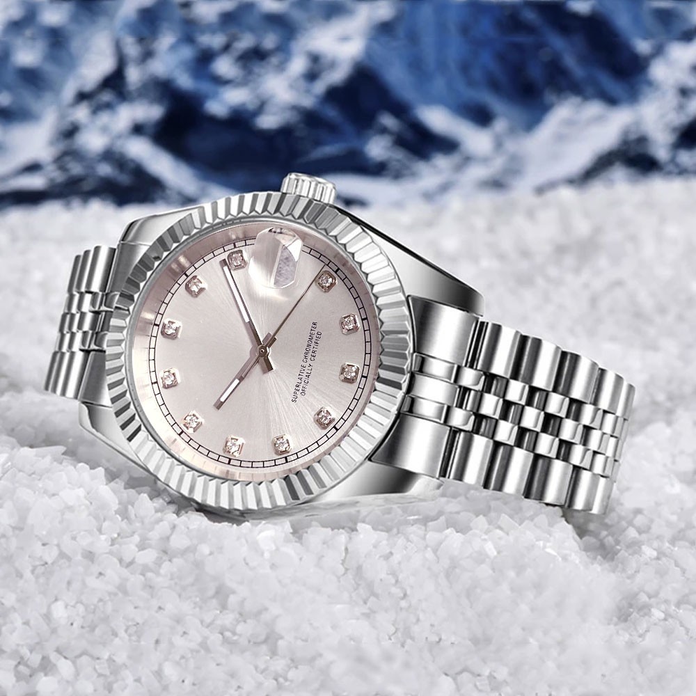 36/39mm Diamond Mark Sunburst Dial 20ATM Diver Sapphire NH35 Automatic Men Watch