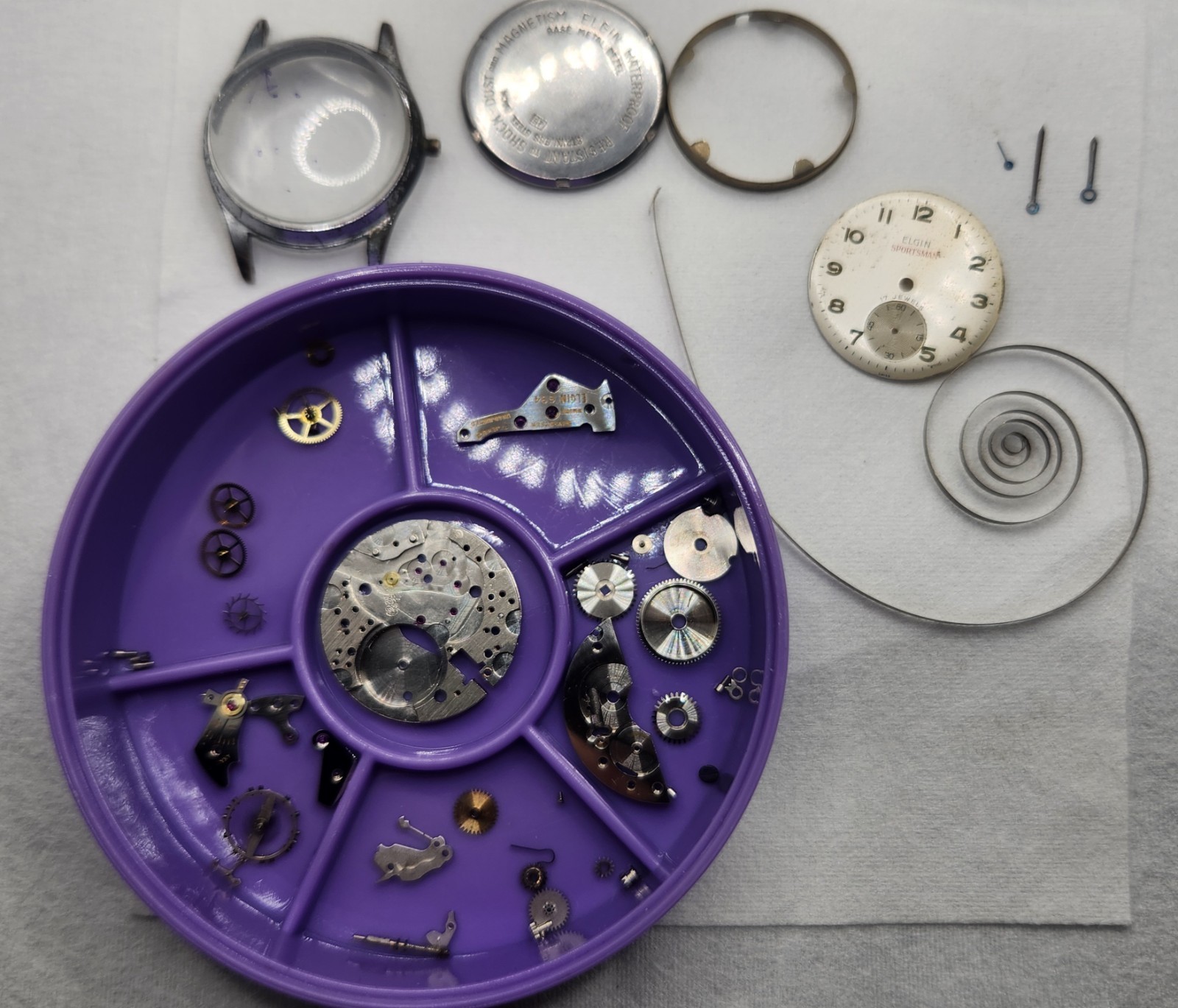 Vintage Elgin 694 Men’s Watch Project For Parts Or Restoration