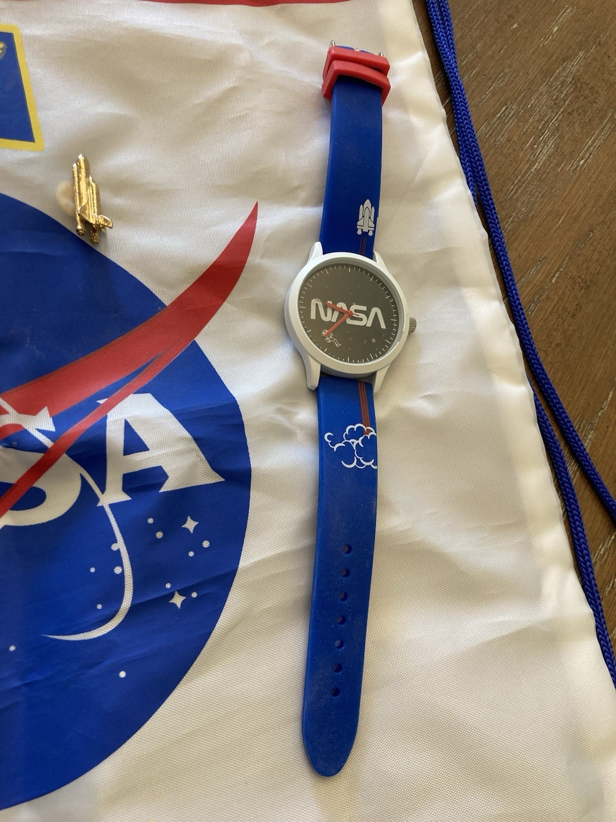 drawstring bag NASA with Watch (official NASA from space museum)