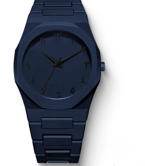 New Fashionable Men’s Watch Simple Black Male Quartz Watches Arabic digital Casu
