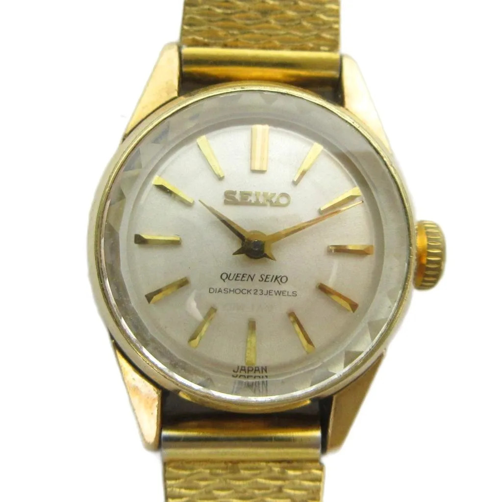 Seiko Queen Seiko 1020-0010 Wristwatch, Hand-wound, 23 Jewels, 3 Hands, Round, G