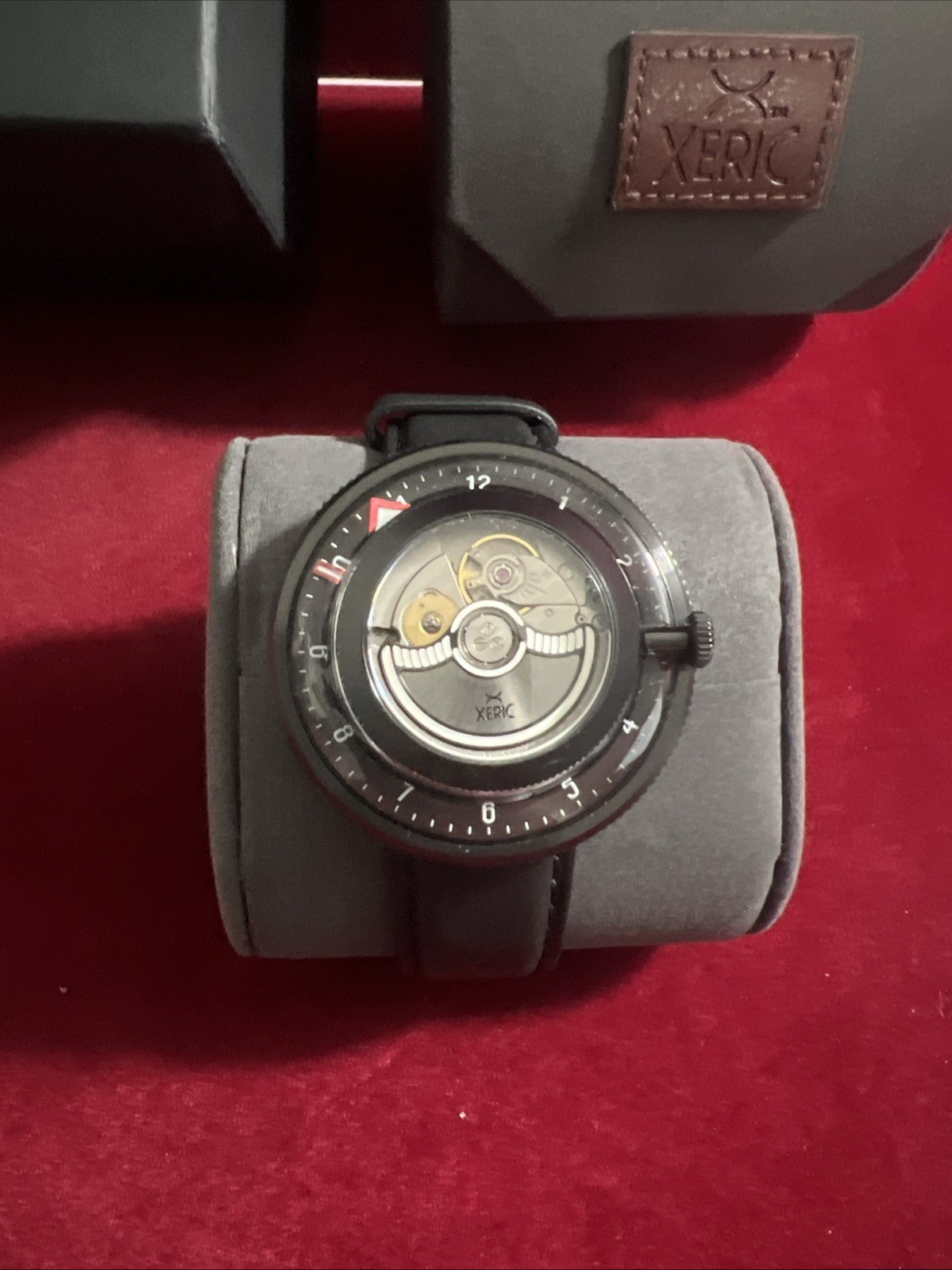 Men’s Xeric Invertor Automatic Black Red Limited Edition Automatic Watch WR 3ATM