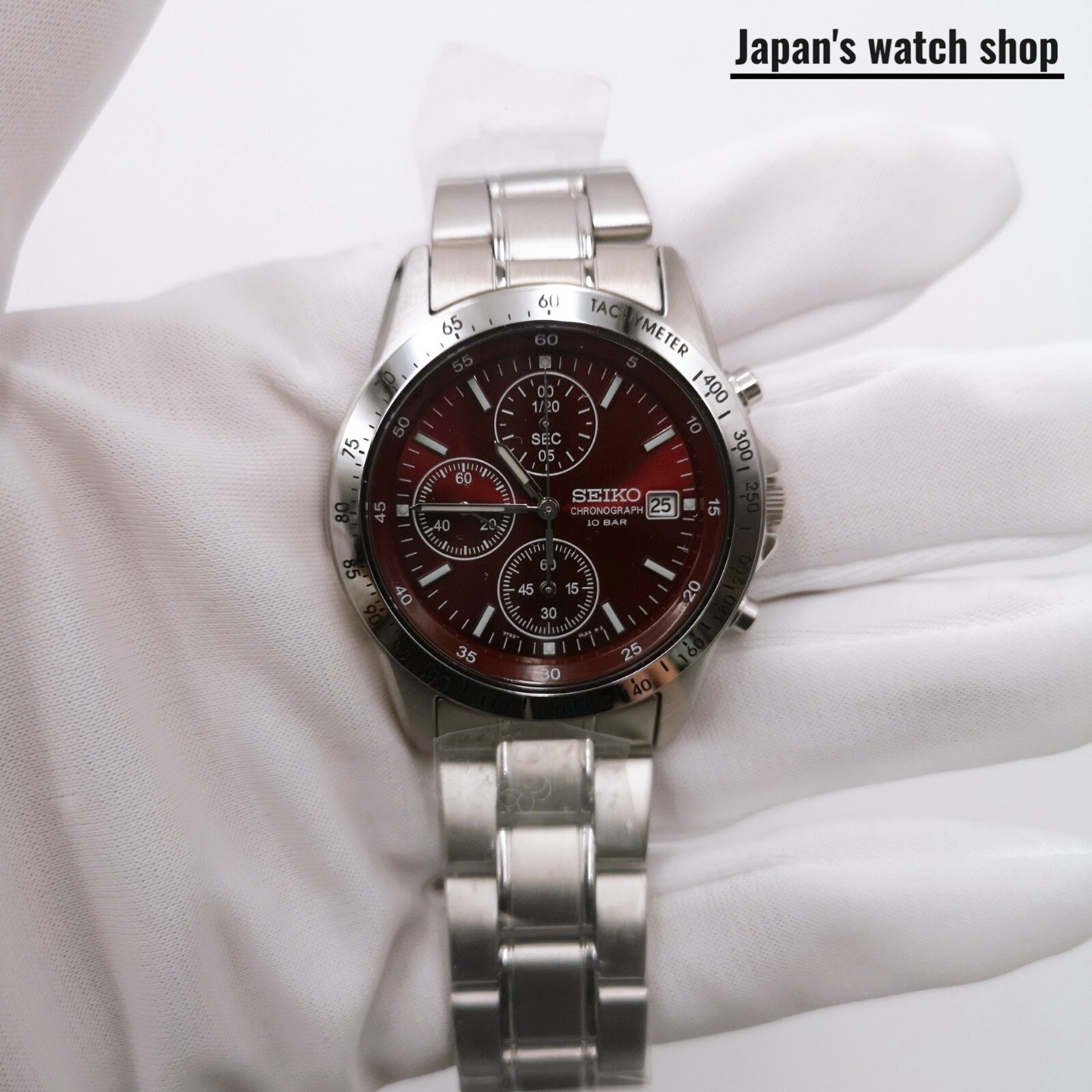 SEIKO SEIKO SPIRIT SBTQ045 Chronograph Men’s Watch 10 BAR Red New in Box