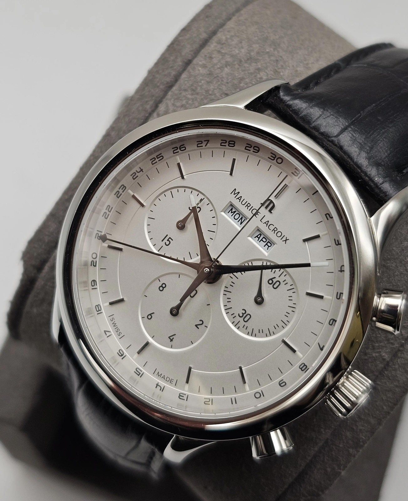Maurice Lacroix Les Classiques Steel Silver Dial Quartz Watch LC1008-SS001-130
