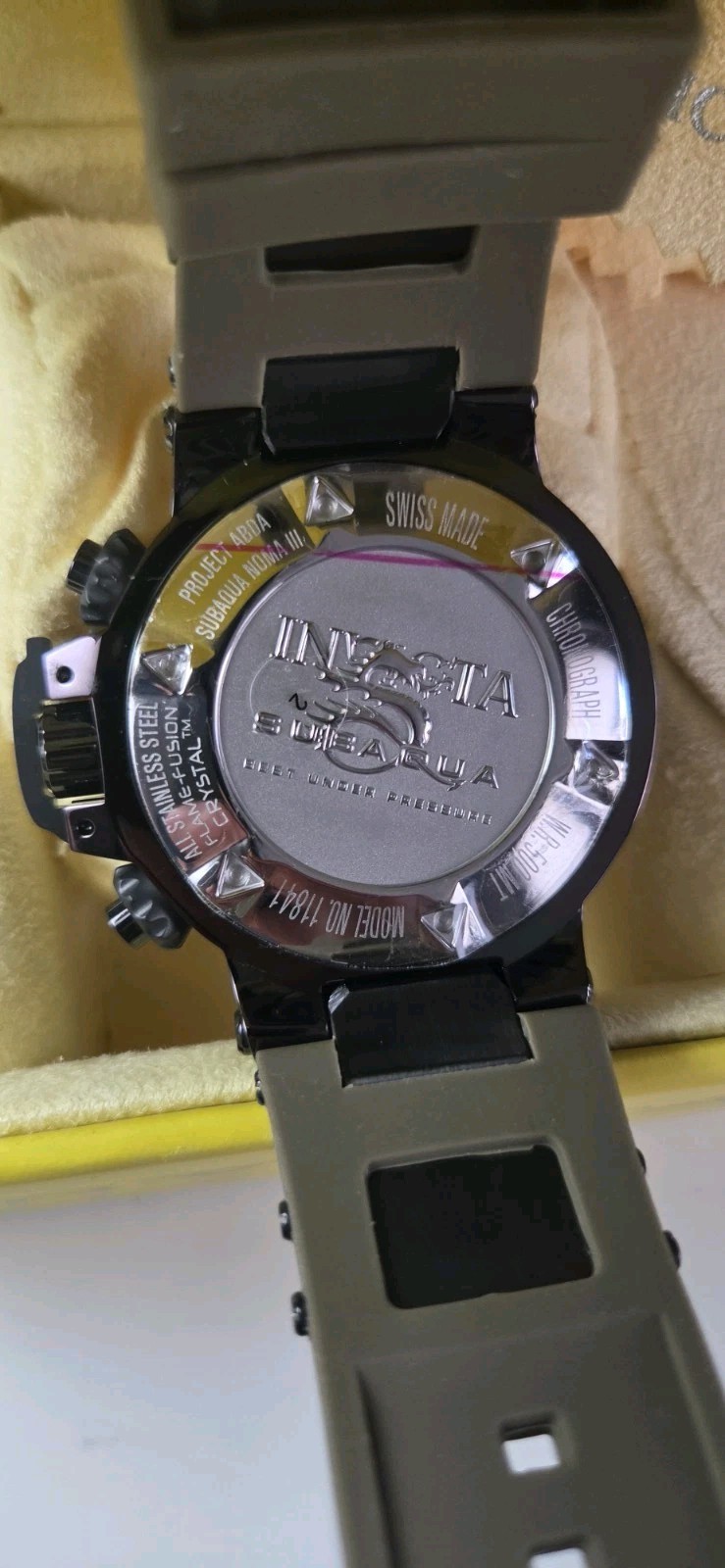 RARE New Unworn Invicta Reserve Subaqua Noma III 11841 Chronograph Project Abda