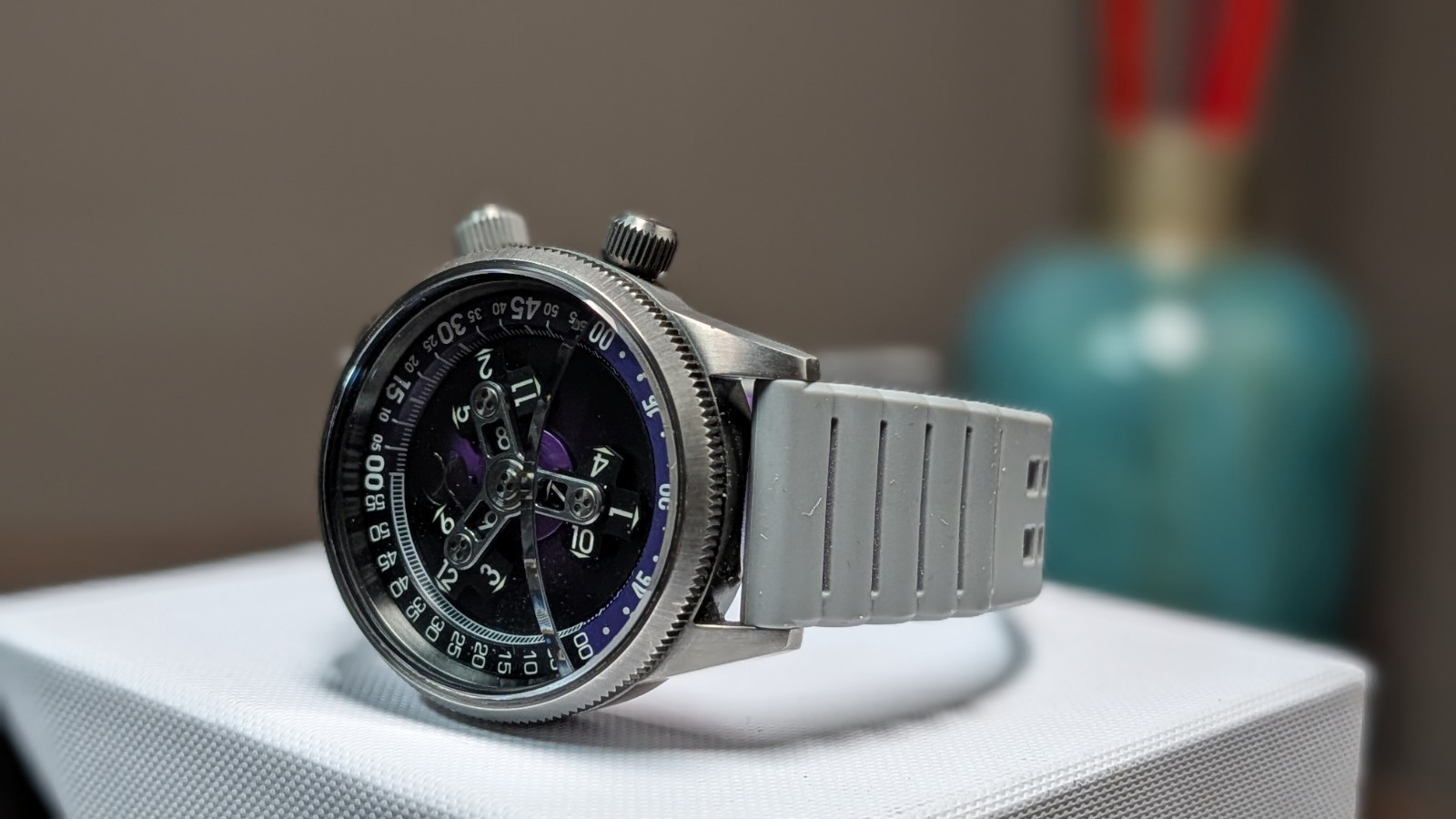 Deep Blue DayNight 45 Tritdiver T-100 Automatic Diver Watch Blue Bezel/Dark Blue